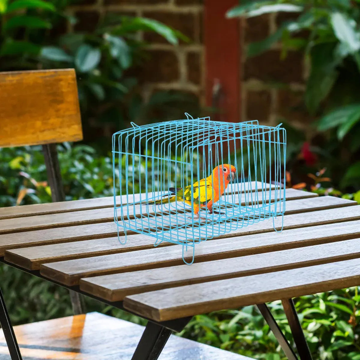 Small Bird Transport Collapsible Cage Travel Pet Carrier Portable Folding Cage - S V528-FOLDING-CAGE-S-10PCS-352587