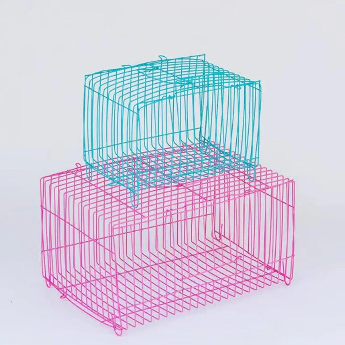 Small Bird Transport Collapsible Cage Travel Pet Carrier Portable Folding Cage - S V528-FOLDING-CAGE-S-10PCS-352587