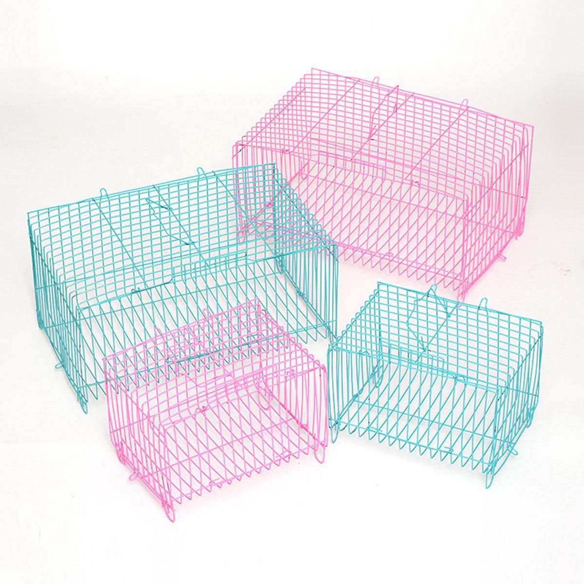 Small Bird Transport Collapsible Cage Travel Pet Carrier Portable Folding Cage - S V528-FOLDING-CAGE-S-10PCS-352587