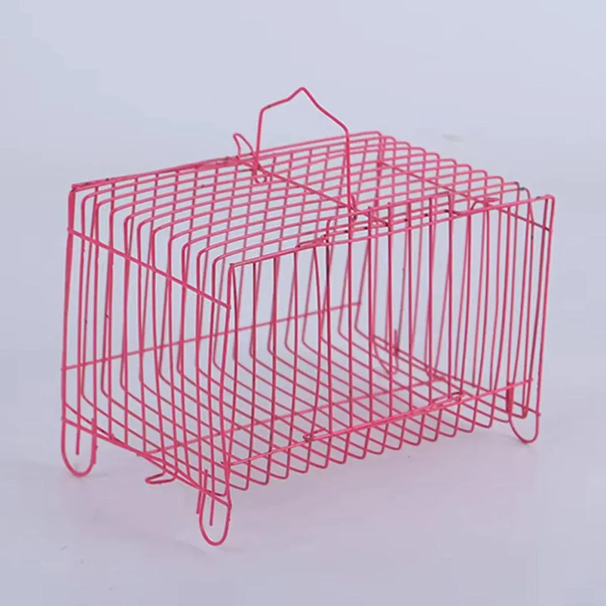 Small Bird Transport Collapsible Cage Travel Pet Carrier Portable Folding Cage - S V528-FOLDING-CAGE-S-10PCS-352587