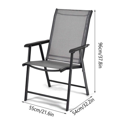 Outdoor Folding Chair Metal Portable Patio Balcony Chair with Backrest Sub Chair V528-FOLDING-CHAIR-368174