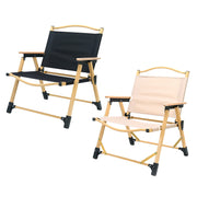 Outdoor Folding Chair Portable Camping Seat Compact Foldable Chair for Picnic - Black V528-FOLDING-CHAIR-BLACK-L-957382