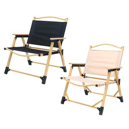 Outdoor Folding Chair Portable Camping Seat Compact Foldable Chair for Picnic - Black V528-FOLDING-CHAIR-BLACK-L-957382