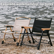 Outdoor Folding Chair Portable Camping Seat Compact Foldable Chair for Picnic - Black V528-FOLDING-CHAIR-BLACK-L-957382