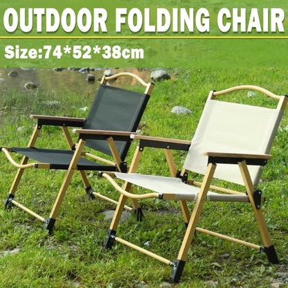 Outdoor Folding Chair Portable Camping Seat Compact Foldable Chair for Picnic - Khaki V528-FOLDING-CHAIR-KHAKI-L-421240