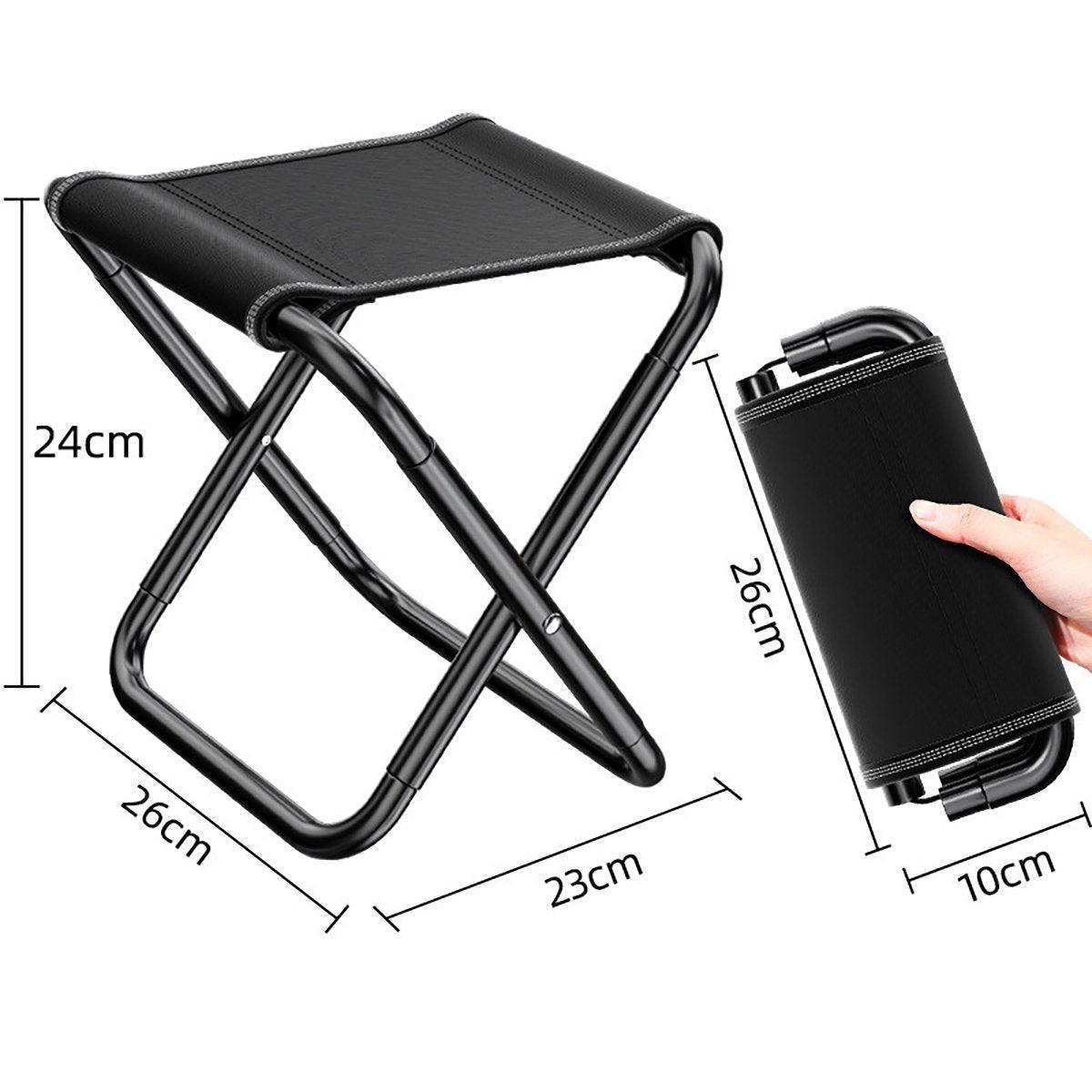 Portable Outdoor Folding Stool Travel Camping Fishing Small Foldable Chair Mat - Extra-Large V528-FOLDING-CHAIRS-EXTRA-LARGE-376357