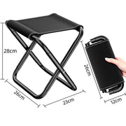 Portable Outdoor Folding Stool Travel Camping Fishing Small Foldable Chair Mat - Extra-Large V528-FOLDING-CHAIRS-EXTRA-LARGE-376357