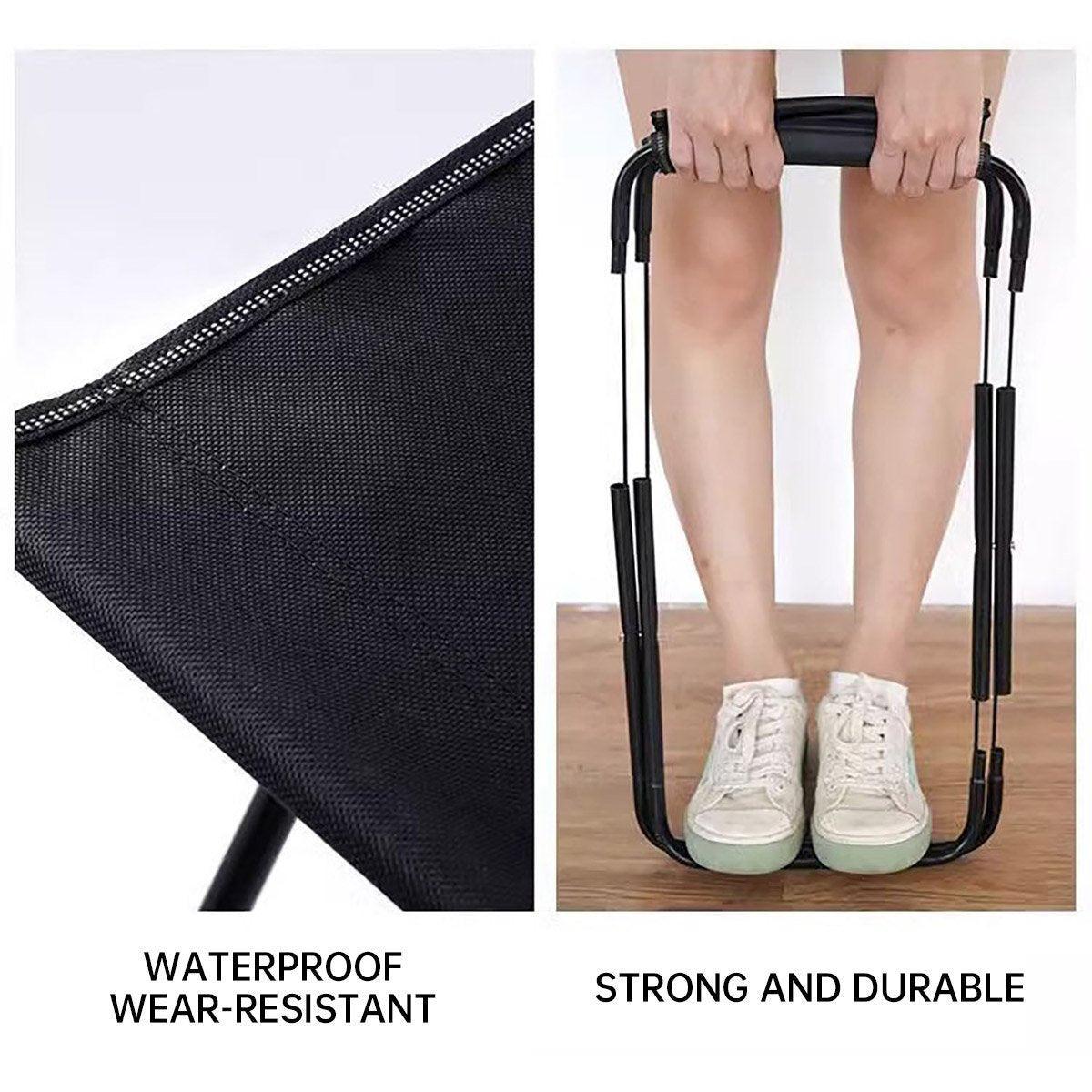 Portable Outdoor Folding Stool Travel Camping Fishing Small Foldable Chair Mat - Extra-Large V528-FOLDING-CHAIRS-EXTRA-LARGE-376357