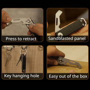 Multifunctional Folding Knife Case Opener Portable Bottle Opener EDC Tool Kit - Black V528-FOLDING-KNIFE-BLACK-864256