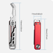 Multifunctional Folding Knife Case Opener Portable Bottle Opener EDC Tool Kit - Green V528-FOLDING-KNIFE-GREEN-331261