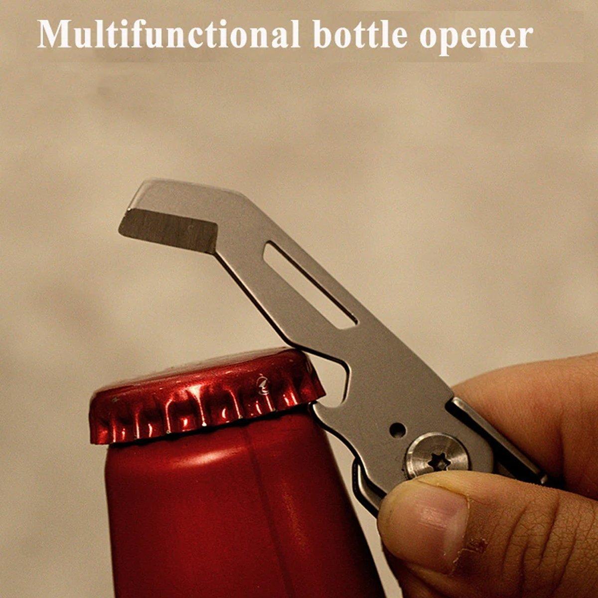 Multifunctional Folding Knife Case Opener Portable Bottle Opener EDC Tool Kit - Green V528-FOLDING-KNIFE-GREEN-331261