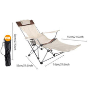 Outdoor Folding Recliner Portable Beach Camping Chair for Sitting and Lying V528-FOLDING-LOUNGE-CHAIR-621154