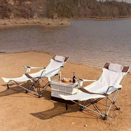 Outdoor Folding Recliner Portable Beach Camping Chair for Sitting and Lying V528-FOLDING-LOUNGE-CHAIR-621154