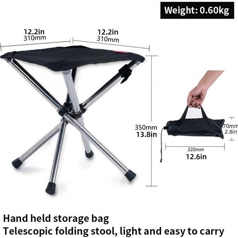 Portable Outdoor Telescopic Folding Stool Camping Chair Fishing Seat Lightweight V528-FOLDING-STOOL-973236