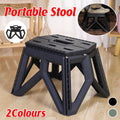 Foldable Stool Portable Fishing Stool Compact Folding Small Bench Outdoor Seat - Black V528-FOLDING-STOOL-BLACK-485111