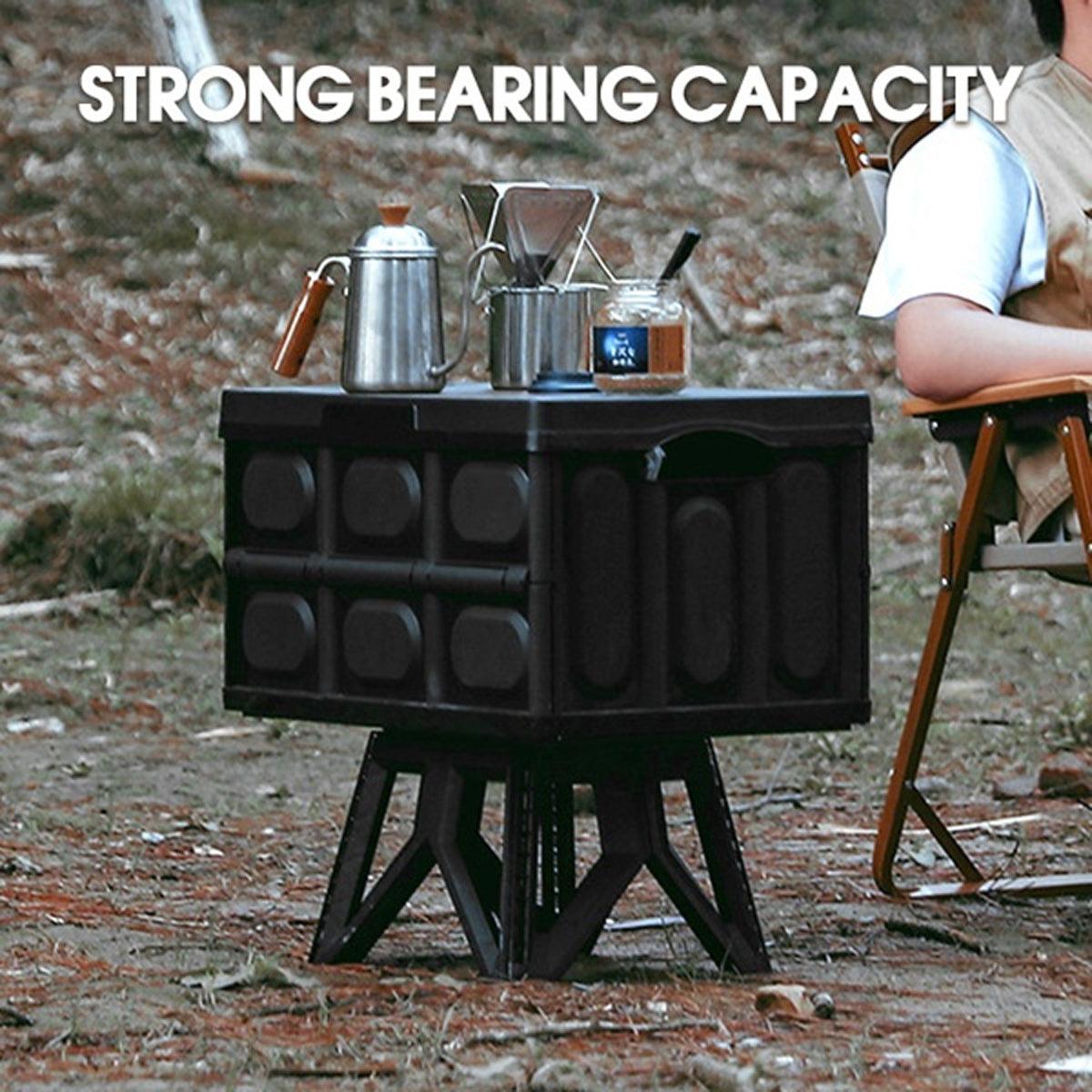 Foldable Stool Portable Fishing Stool Compact Folding Small Bench Outdoor Seat - Black V528-FOLDING-STOOL-BLACK-485111