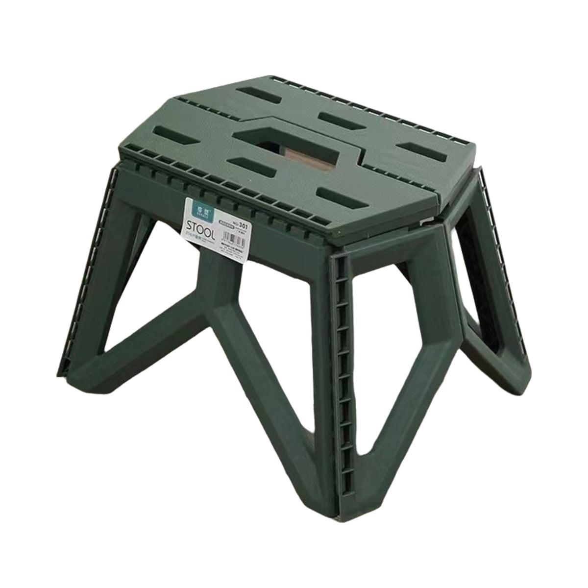Foldable Stool Portable Fishing Stool Compact Folding Small Bench Outdoor Seat - Black V528-FOLDING-STOOL-BLACK-485111