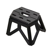 Foldable Stool Portable Fishing Stool Compact Folding Small Bench Outdoor Seat - Black V528-FOLDING-STOOL-BLACK-485111