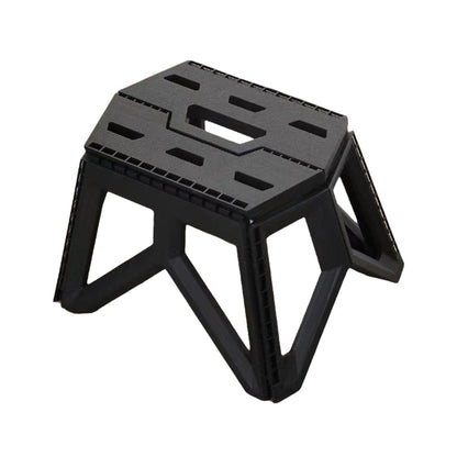 Foldable Stool Portable Fishing Stool Compact Folding Small Bench Outdoor Seat - Black V528-FOLDING-STOOL-BLACK-485111