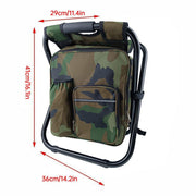 Portable Outdoor Folding Chair Oxford Small Stool for Fishing Camping Hiking - Blue V528-FOLDING-STOOL-CAMOUFLAGE-292226
