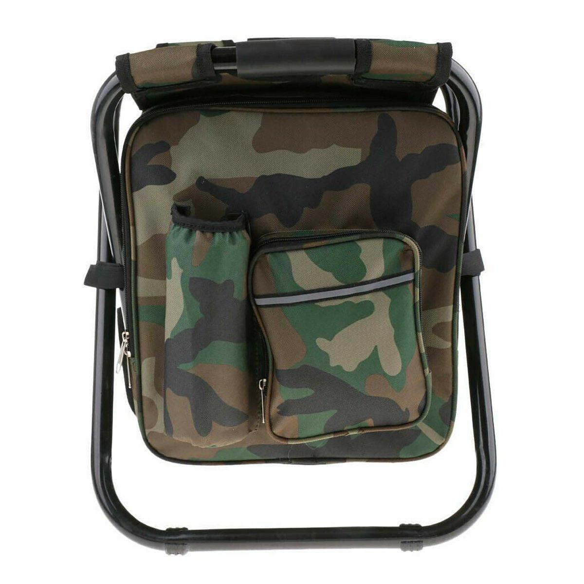 Portable Outdoor Folding Chair Oxford Small Stool for Fishing Camping Hiking - Blue V528-FOLDING-STOOL-CAMOUFLAGE-292226