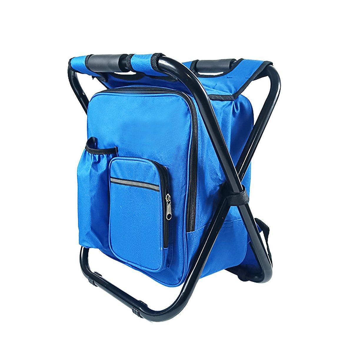 Portable Outdoor Folding Chair Oxford Small Stool for Fishing Camping Hiking - Blue V528-FOLDING-STOOL-CAMOUFLAGE-292226