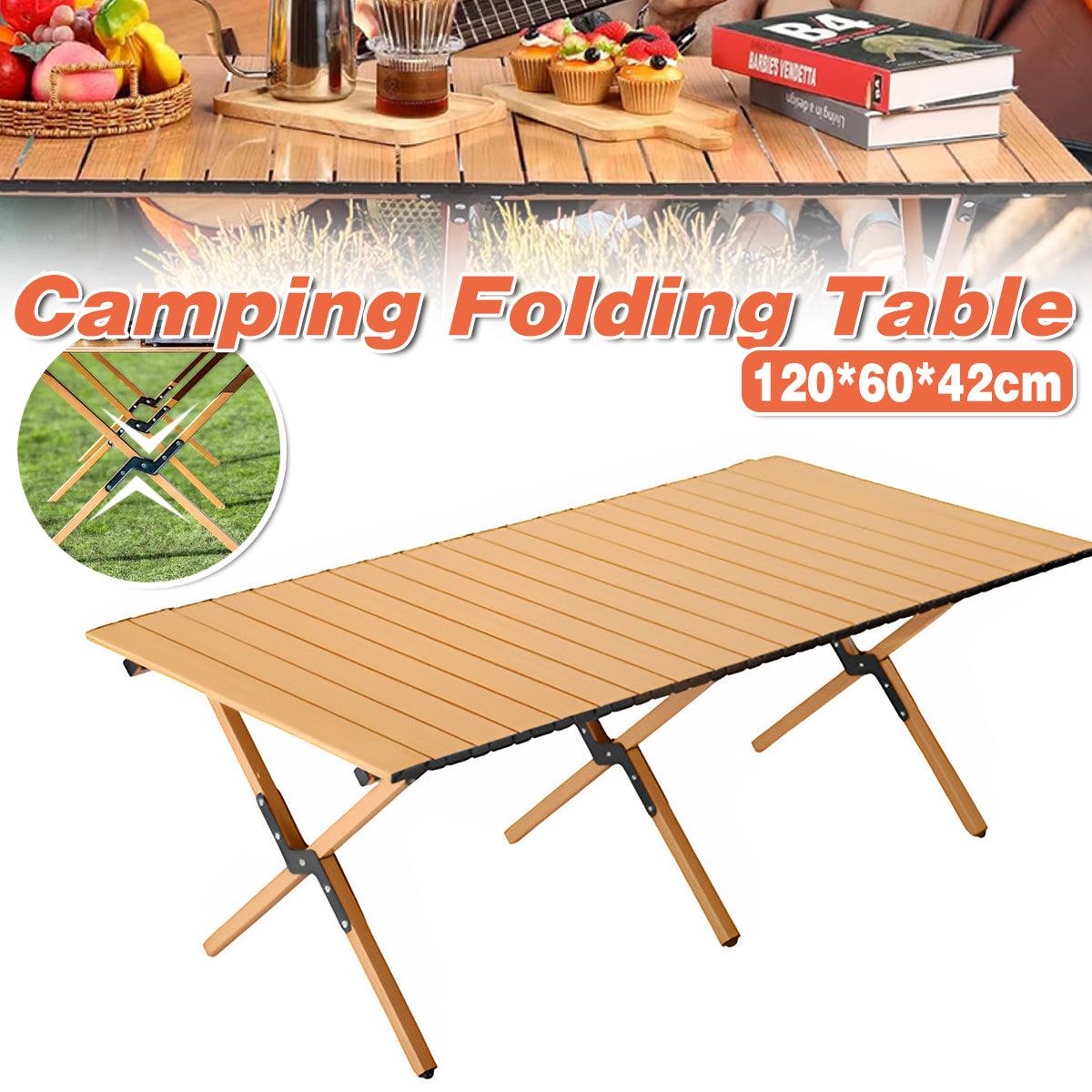 Folding Table Portable Picnic Camping Table Egg Roll Multi Function Outdoor V528-FOLDING-TABLE-120CM-732301