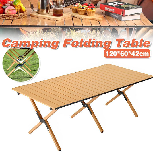 Folding Table Portable Picnic Camping Table Egg Roll Multi Function Outdoor V528-FOLDING-TABLE-120CM-732301