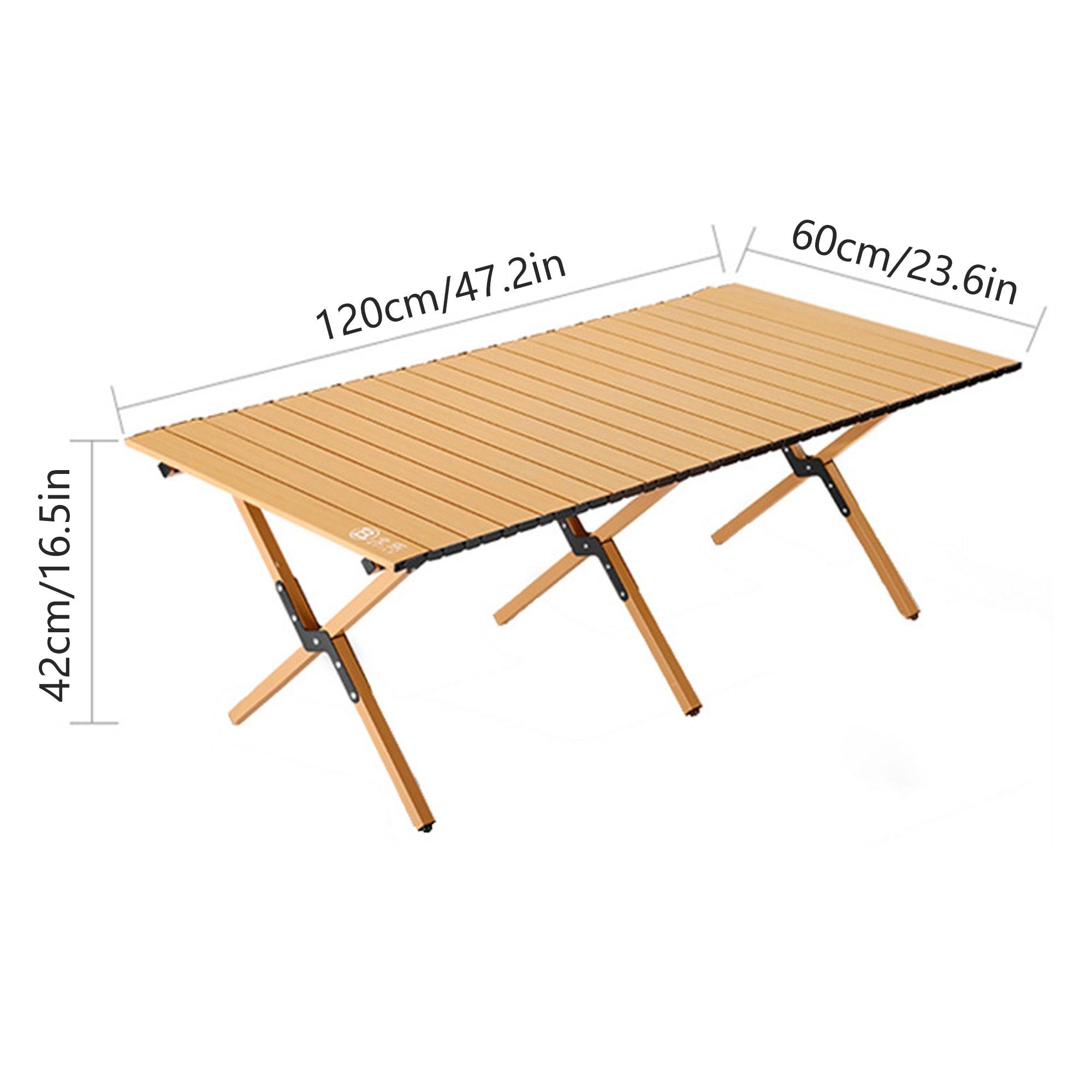 Folding Table Portable Picnic Camping Table Egg Roll Multi Function Outdoor V528-FOLDING-TABLE-120CM-732301