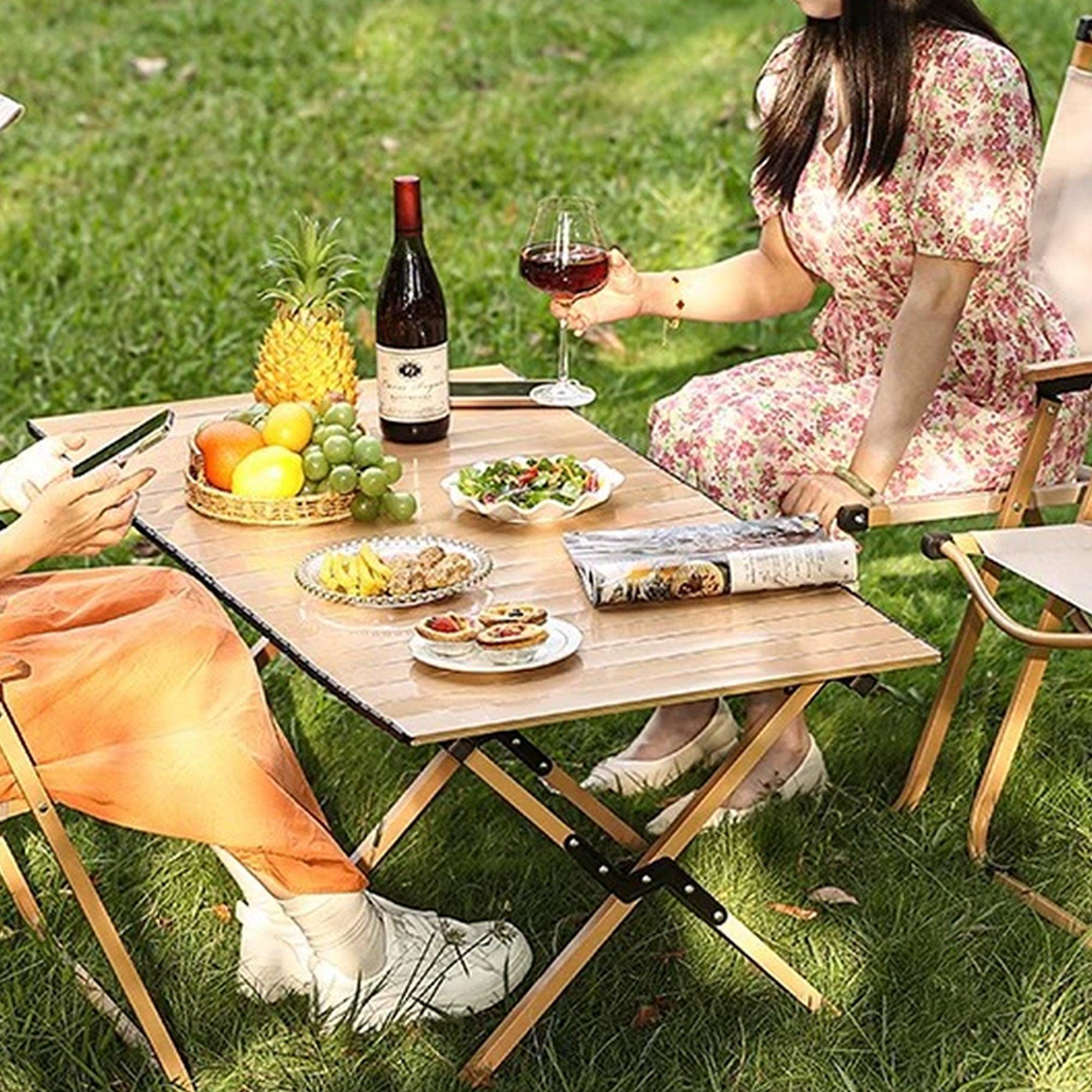 Folding Table Portable Picnic Camping Table Egg Roll Multi Function Outdoor V528-FOLDING-TABLE-120CM-732301