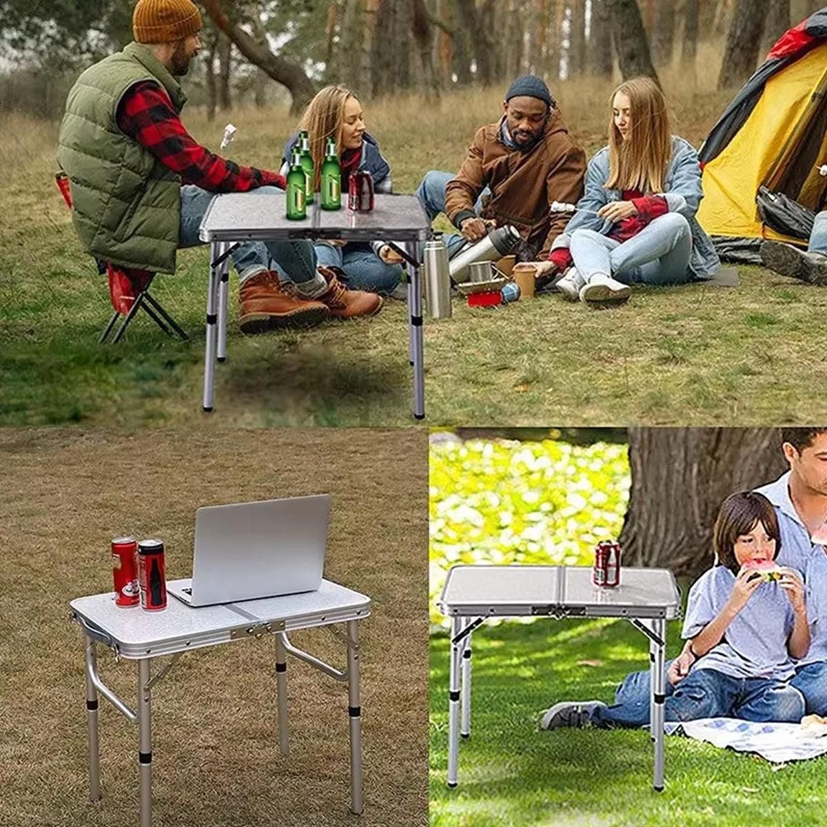 Portable Folding Table Outdoor Picnic Camping Barbecue Lightweight Travel Desk V528-FOLDING-TABLE-60-45CM-655477