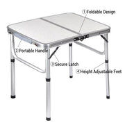 Portable Folding Table Outdoor Picnic Camping Barbecue Lightweight Travel Desk V528-FOLDING-TABLE-60-45CM-655477