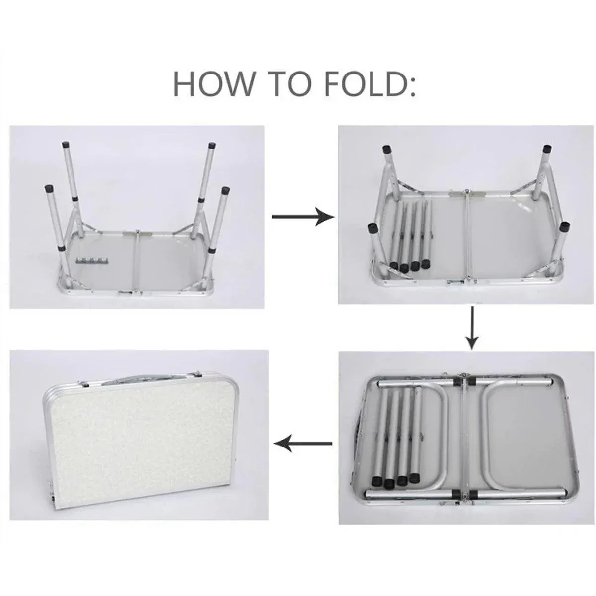 Portable Folding Table Outdoor Picnic Camping Barbecue Lightweight Travel Desk V528-FOLDING-TABLE-60-45CM-655477