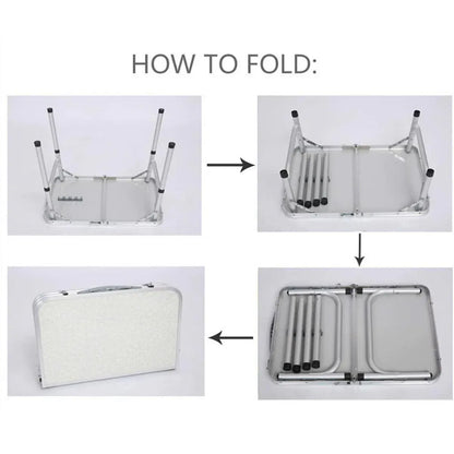 Portable Folding Table Outdoor Picnic Camping Barbecue Lightweight Travel Desk V528-FOLDING-TABLE-60-45CM-655477