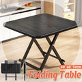 Folding Dining Table Model Portable Simple Household Table Compact Space Saving V528-FOLDING-TABLE-BLACK-834958