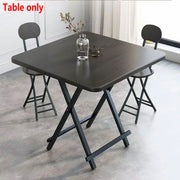 Folding Dining Table Model Portable Simple Household Table Compact Space Saving V528-FOLDING-TABLE-BLACK-834958