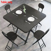 Folding Dining Table Model Portable Simple Household Table Compact Space Saving V528-FOLDING-TABLE-BLACK-834958