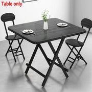 Folding Dining Table Model Portable Simple Household Table Compact Space Saving V528-FOLDING-TABLE-BLACK-834958
