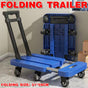 Folding Platform Trolley Heavy Duty Hand Truck Foldable Cart Push Dolly Movin V528-FOLDING-TRAILER-BLUE-815974
