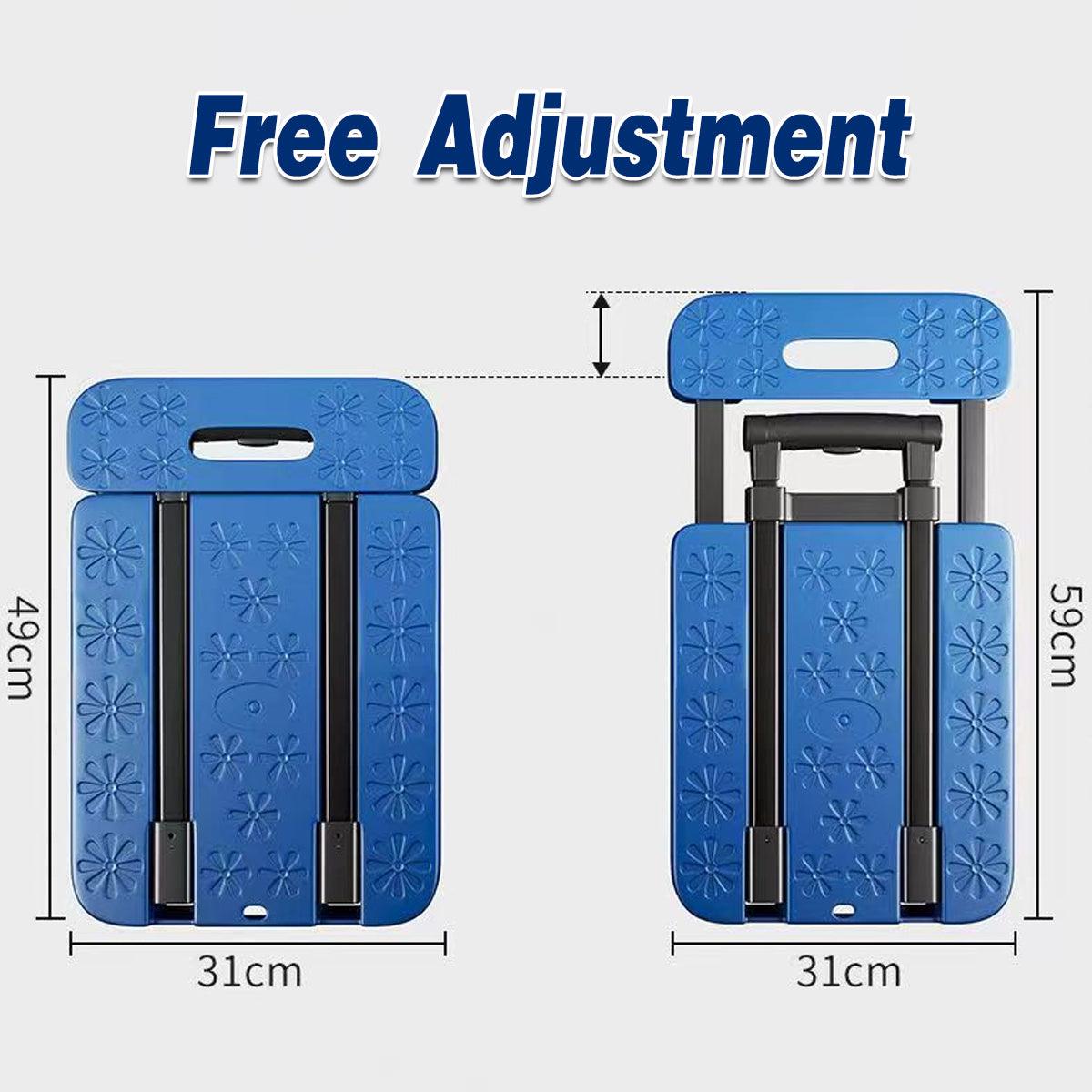 Folding Platform Trolley Heavy Duty Hand Truck Foldable Cart Push Dolly Movin V528-FOLDING-TRAILER-BLUE-815974