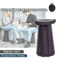Folding Stool Seat Portable Retractable Telescopic Camping Fishing Travel Chair V528-FOLDINGSTOOL-BLACK-745210