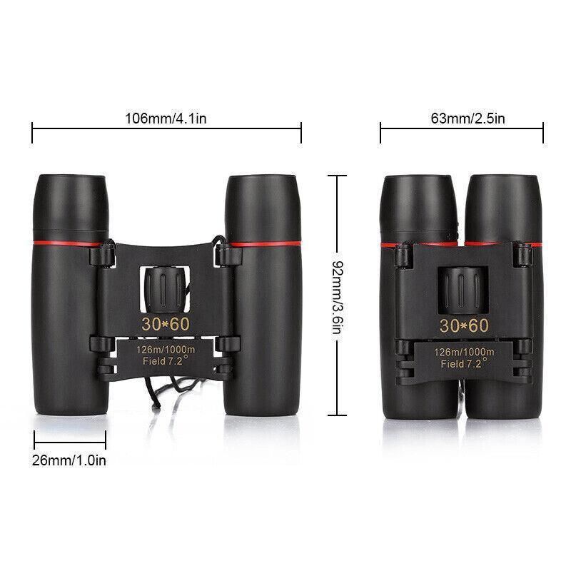Day Night Vision Binoculars 30 X 60 Outdoor Travel Folding Telescope V528-FOLDINGTELESCOPE-807845