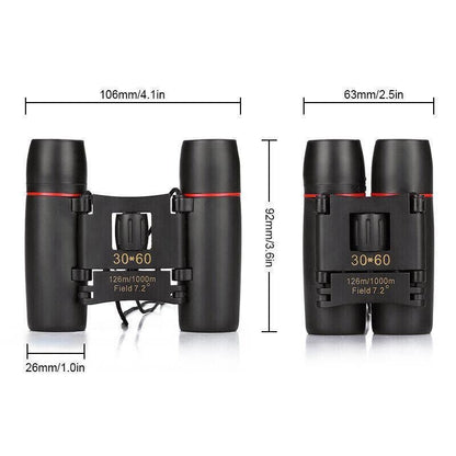Day Night Vision Binoculars 30 X 60 Outdoor Travel Folding Telescope V528-FOLDINGTELESCOPE-807845
