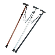 Folding Walking Stick Travel Cane Adjustable Height 82 to 92cm Aluminium Anti Slip - Silver V528-FOLDINGWALKINGSTICK-SILVER-718190