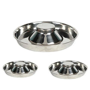 Stainless Steel Pet Bowl Slow Feeder Dish Puppy Dog Cat Food Feeding Weaning Bowl - M V528-FOODSTOPBASIN-M-896888