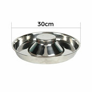 Stainless Steel Pet Bowl Slow Feeder Dish Puppy Dog Cat Food Feeding Weaning Bowl - M V528-FOODSTOPBASIN-M-896888