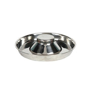 Stainless Steel Pet Bowl Slow Feeder Dish Puppy Dog Cat Food Feeding Weaning Bowl - S V528-FOODSTOPBASIN-S-86856