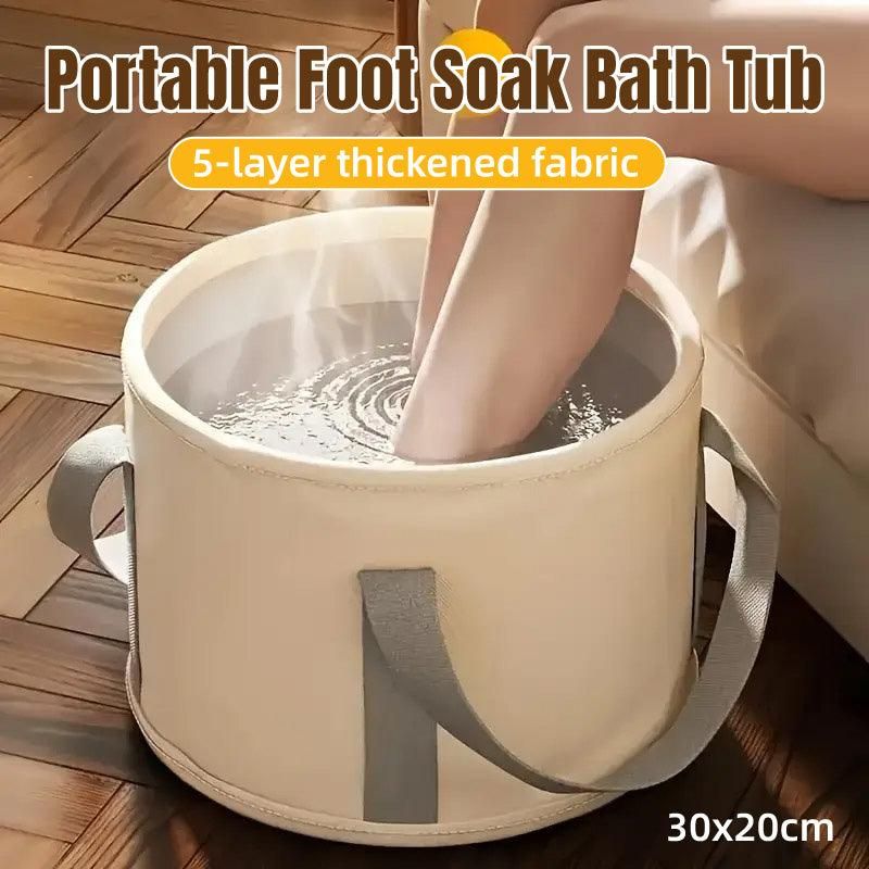 Collapsible Foot Soak Bucket Portable Insulated Foot Soak Bag for Relaxation V528-FOOT-BATH-BUCKET-593339