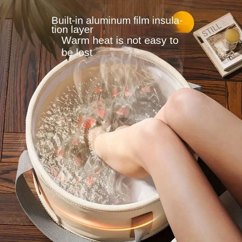 Collapsible Foot Soak Bucket Portable Insulated Foot Soak Bag for Relaxation V528-FOOT-BATH-BUCKET-593339