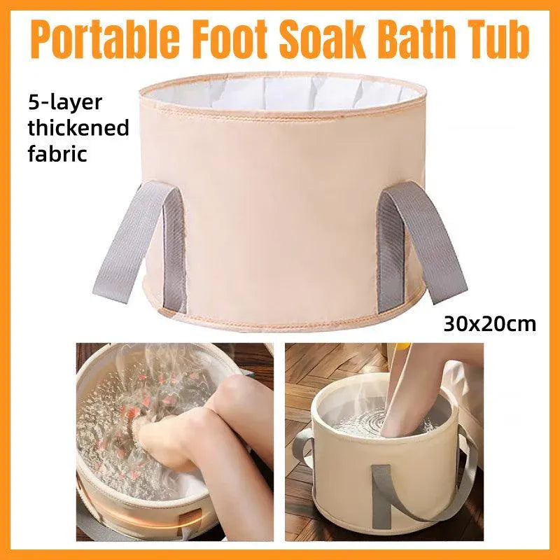 Collapsible Foot Soak Bucket Portable Insulated Foot Soak Bag for Relaxation V528-FOOT-BATH-BUCKET-593339